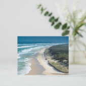 Carte Postale Fraser Island vue aérienne sur la plage de 100 km. (Debout devant)
