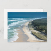 Carte Postale Fraser Island vue aérienne sur la plage de 100 km. (Devant / Derrière)