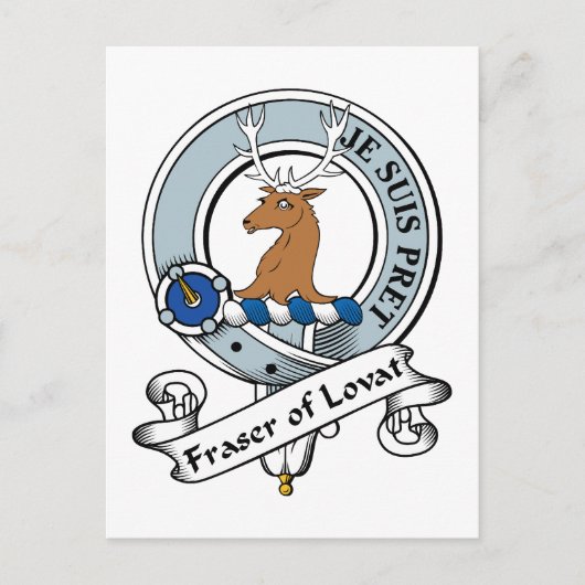 Carte Postale Fraser of Lovat Clan Badge (Devant)