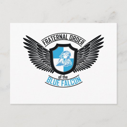 Carte Postale Fraternal Order of The Blue Falcon, Blue Falcon (Devant)