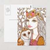 Carte Postale Fraternité de la Chouette Blanche (Devant / Derrière)