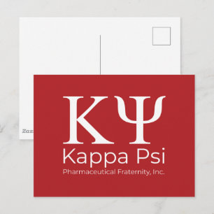 Carte Postale Fraternité pharmaceutique Kappa Psi