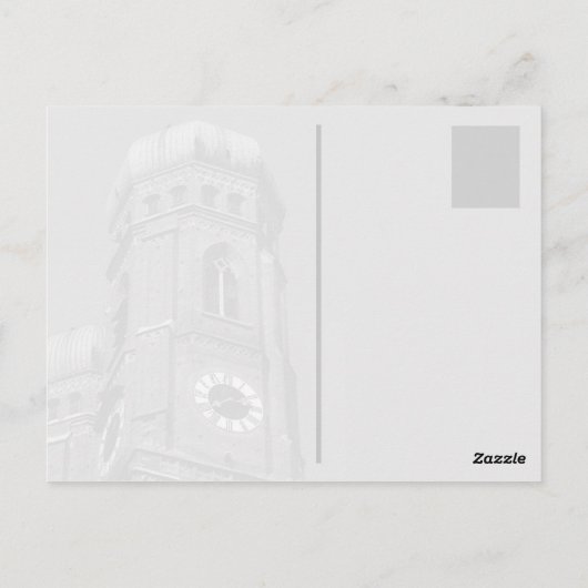 Carte Postale Frauenkirche à Munich, Bavière (Dos)
