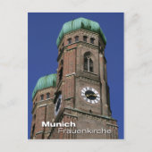 Carte Postale Frauenkirche à Munich, Bavière (Devant)