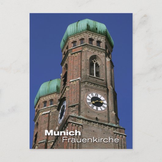 Carte Postale Frauenkirche à Munich, Bavière (Devant)