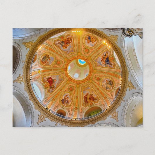 Carte Postale Frauenkirche Dome Ceiling, Dresden, Germany (Devant)