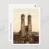 Carte Postale Frauenkirche, Munich, Bavière, Allemagne (Devant / Derrière)
