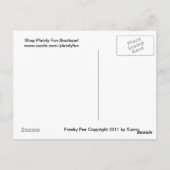 Carte postale Freaky Pea (Dos)