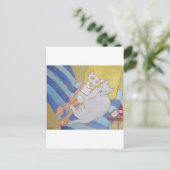 Carte Postale Fréchie avec panthère rose (Debout devant)