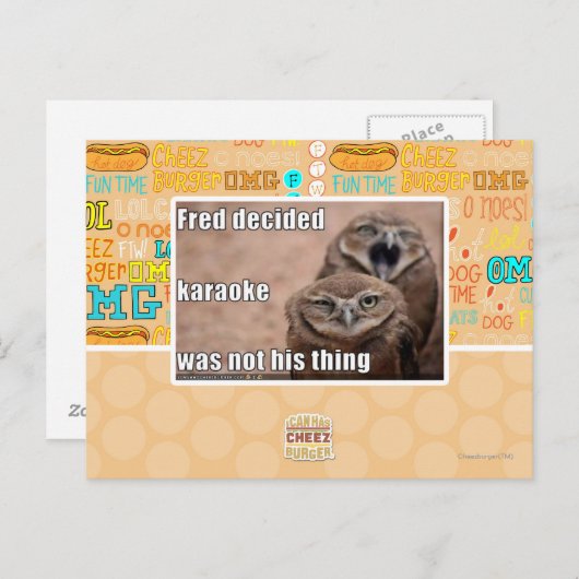 Carte Postale Fred décide (Devant / Derrière)