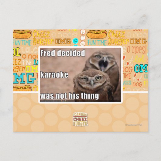 Carte Postale Fred décide (Devant)