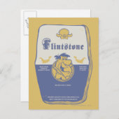 Carte Postale Fred Flintston Big Bold Belly Laver (Devant / Derrière)