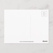 Carte Postale Fred martin begonia aquarelle (Dos)