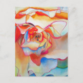 Carte Postale Fred martin begonia aquarelle (Devant)