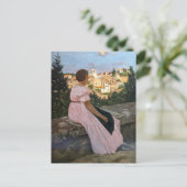Carte Postale Frédéric Bazille - La Robe rose (Debout devant)