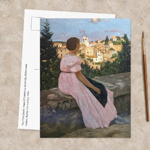 Carte Postale Frédéric Bazille - La Robe rose