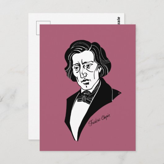 Carte Postale Frederic Chopin (Devant / Derrière)