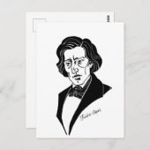 Carte Postale Frederic Chopin (Devant / Derrière)