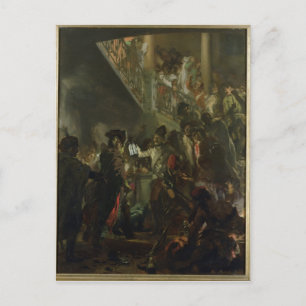 Carte Postale Frédéric II le Grand, à Lissa, Bonsoir