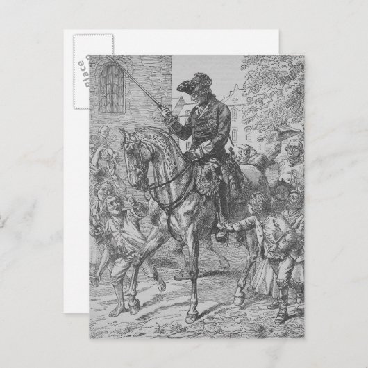 Carte Postale Frédéric le Grand de Prusse (Devant / Derrière)