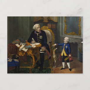 Carte Postale Frédéric le Grand et son petit-neveu