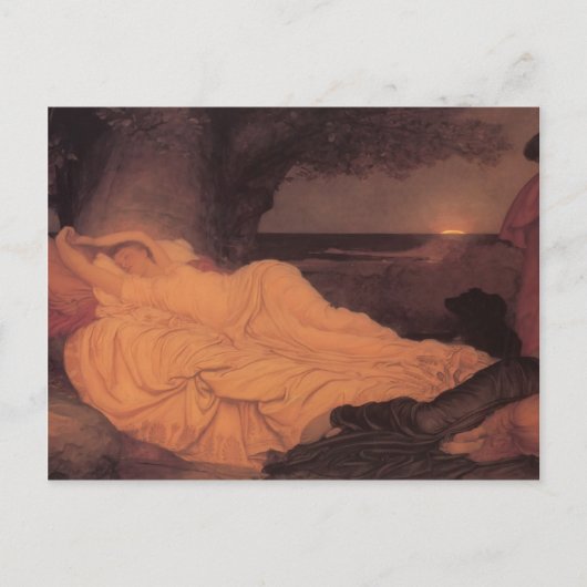 Carte Postale Frederic Leighton- Cymon et Iphigenia (Devant)
