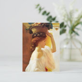 Carte Postale Frédéric Leighton Girl avec panier de fruits CC095 (Debout devant)