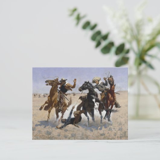 Carte Postale Frederic Remington - Aidez un camarade (Debout devant)