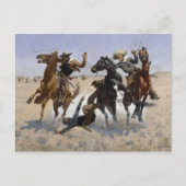 Carte Postale Frederic Remington - Aidez un camarade (Devant)