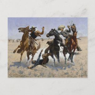 Carte Postale Frederic Remington - Aidez un camarade