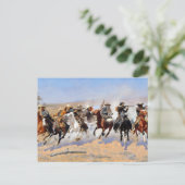 Carte Postale Frederic Remington Dash pour le bois (Debout devant)