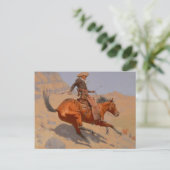 Carte Postale Frederic Remington - Le Cowboy (Debout devant)