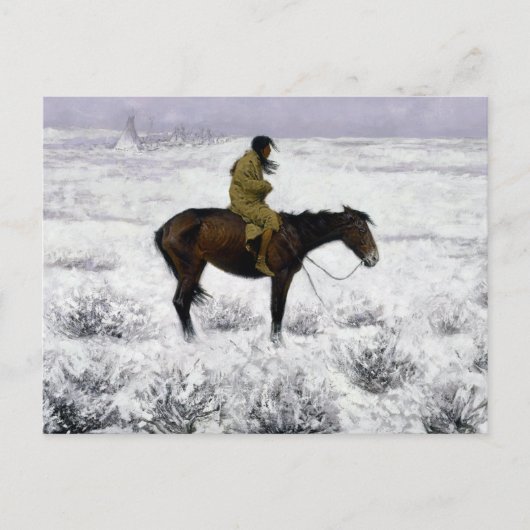 Carte Postale Frederic Remington Le Garçon (Devant)