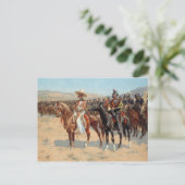 Carte Postale Frederic Remington - Le grand mexicain (Debout devant)