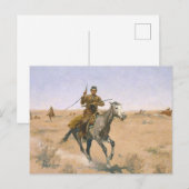 Carte Postale Frederic Remington - Le vol (Devant / Derrière)