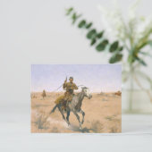Carte Postale Frederic Remington - Le vol (Debout devant)