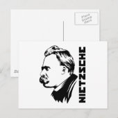 Carte postale Frederich Nietzsche Portrait (Devant / Derrière)