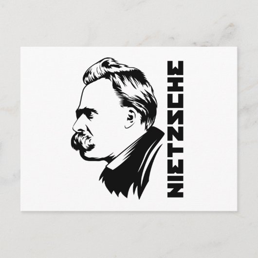 Carte postale Frederich Nietzsche Portrait (Devant)