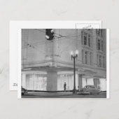 Carte Postale Frederick & Nelson, vue de nuit c1952 (Devant / Derrière)