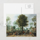 Carte Postale Frederick V et son épouse Elizabeth (Devant / Derrière)