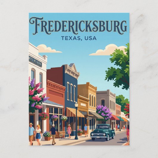 Carte Postale Fredericksburg USA (Devant)