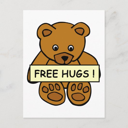 Carte postale Free Hugs (Devant)