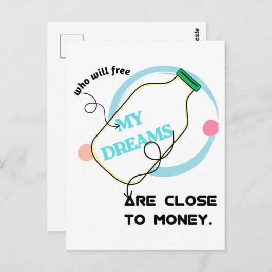 Carte Postale Free my dreams  (Devant / Derrière)