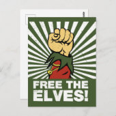 Carte Postale Free the elves ! (Devant / Derrière)