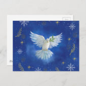 Carte Postale Freedom Dove, paix sur terre (Devant / Derrière)