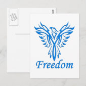 Carte postale Freedom Eagle, personnaliser (Devant / Derrière)