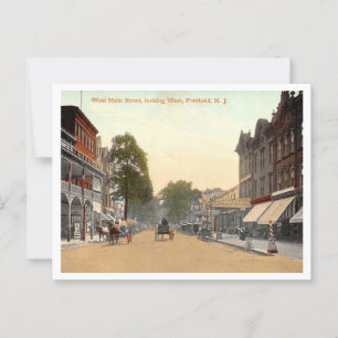 Carte Postale Freehold NJ West Main St 1910