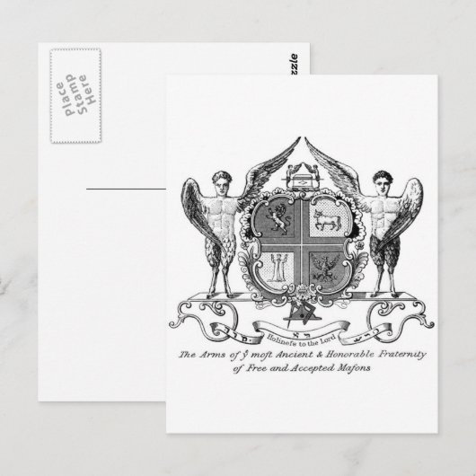 Carte Postale Freemason (Devant / Derrière)