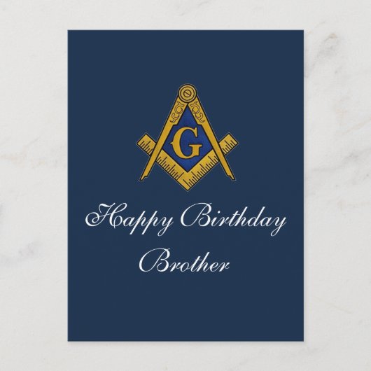 Carte Postale Freemason Mason Freemason (Devant)