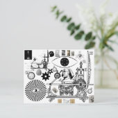 Carte Postale Freemason Steampunk Time Travel (Debout devant)